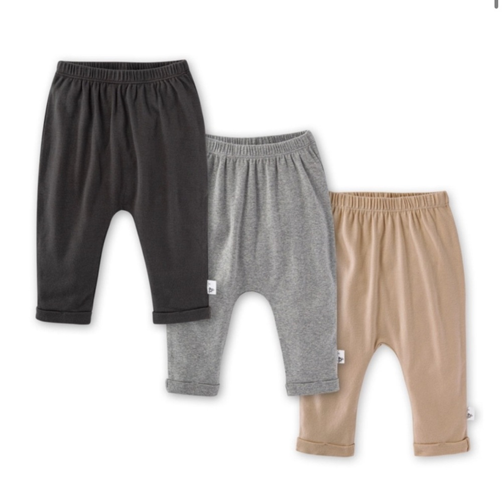 Burt’s Bees Baby Organic Cotton Pants, 3-pack